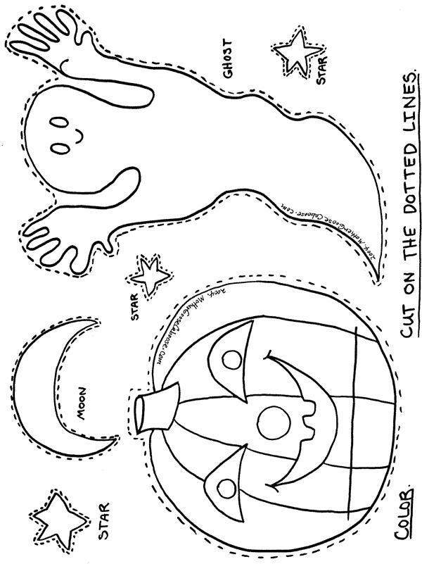 Halloween Coloring Pages Cut Out Hd Football